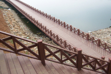 Durable WPC Decking With CE/PVC