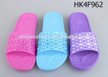 2015 PVC ladies bath house slippers,EVA outsloe indoor ladies slippers,nude indoor flat ladies slippers