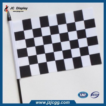 Black & White Checkered Small Flag