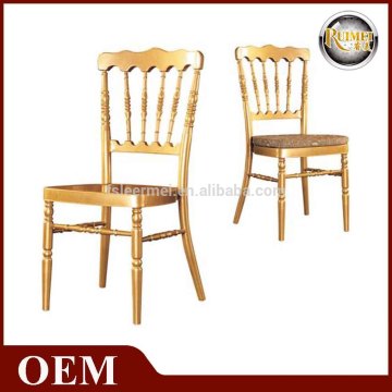 D-004 Elegant metal banquet chivari napoleon chair