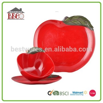 New design cute apple tableware set