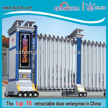 Modern garden slide access control gates