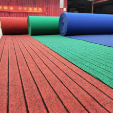 Multi-Color Stripe Runner Carpet: Anti-Slip TPR Backing, Washable Polyester, Anti-Slip Felt, Outdoor Use