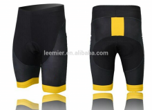 Ladies Black /Yellow Design quick try Cycling Shorts