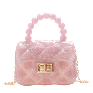 Cute PVC Mini Jelly Handbags: 2023 Edition - Bright Candy Colors, Transparent Pearls, and Children's Fashion Satchels