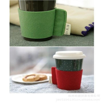 Laser cut felt coaster/felt coffee sleeves