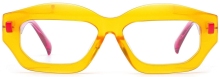 Belieye Novelty Geometric Thick Acetate Glasses