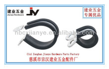 Rubber hose clamp