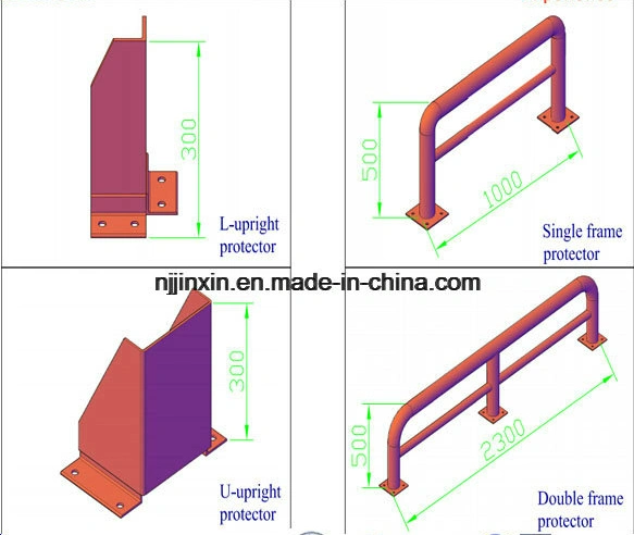 U Style Upright Protector for Selective Pallet Racking