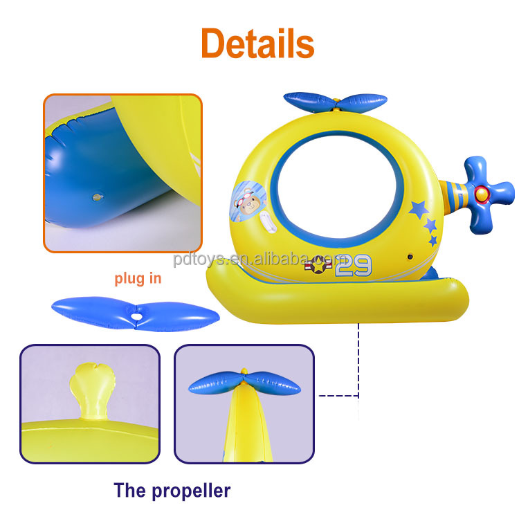 OEM child helicopter Inflatable Pool Float Inflatable Toys