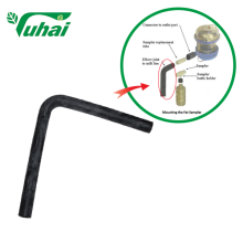 Factory price afi milk pipe union Common Flexible Rubber elbow for milking parlour