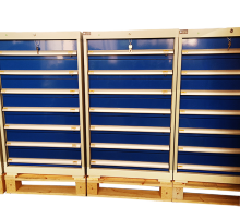 Large Capacity 7 Drawer Iron Tool Cabinet with Adjustable Dividers