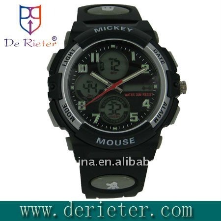 Dual Movt Analog Digital Watch Quartz Digital