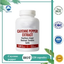 Private Brand Cayenne Pepper Capsules with Black Pepper Stimulates blood circulation