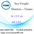 Shantou Port LCL Consolidación a Tampa