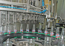 36000bph Fanta Sprite Beverage Filling Machine, Glass Bottle Filling Line By Plc Control
