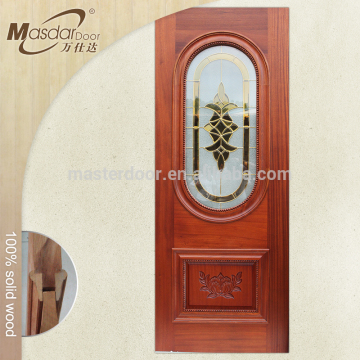 Exterior wood front doors with glass