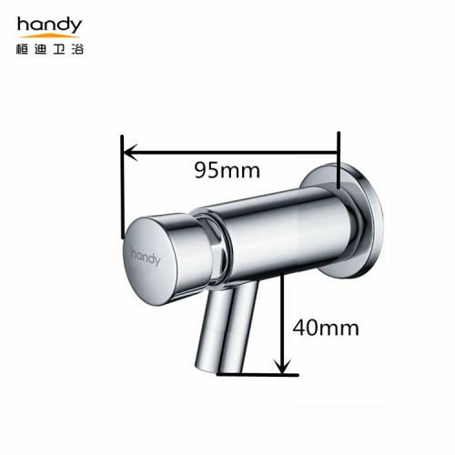 Wall-mounted hand-press delay self-closing faucet