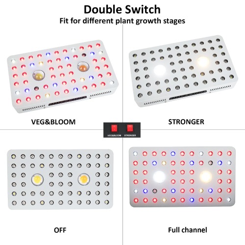 Promosi Phlizon 1000W COB LED Grow Light US