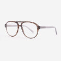 Super thin Pilot Round Acetate Unisex Optical Frames