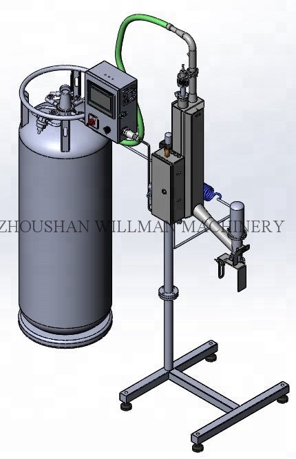 Máquina dosificadora de nitrógeno líquido para botellas