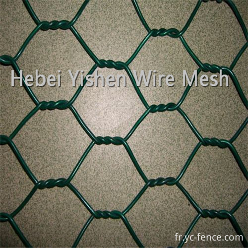Treillis métallique hexagonal en PVC PVC hexagonal wire mesh