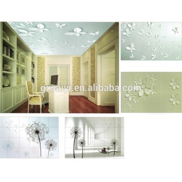 Interior Decorative House Tile Material Types of False Ceiling Boards