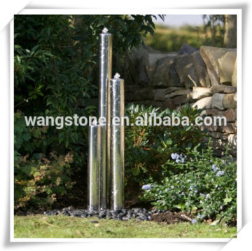 Unique art steel column fountain metal sculpture