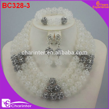 beautiful woman jewelry costume jewelry sets beads jewelry sets african coral beads jewelry crystal beads BC328-3