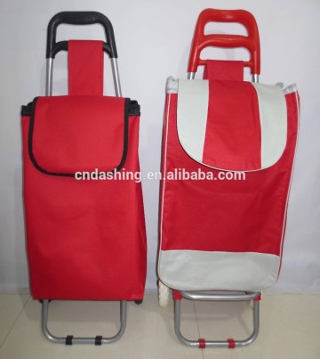 popular fashion design foldable hand trolley cart/shopping trolley