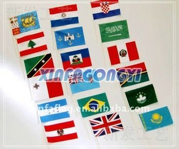 Promotional fabric hand flags