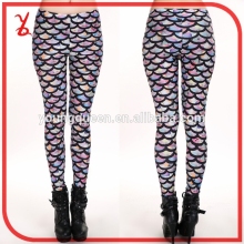 RM1509 digital printing fashion legging Fish scale leggings