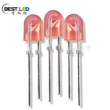 Pins de tapón de forma ovalada de LED rojo ultra brillante de 5 mm