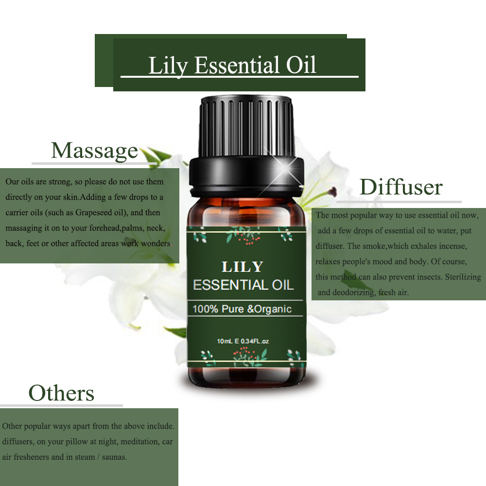 Massage Kosmetic Oil Lily ätherisches Öl für Hautpflege