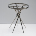 Fashion retro stainless steel side table