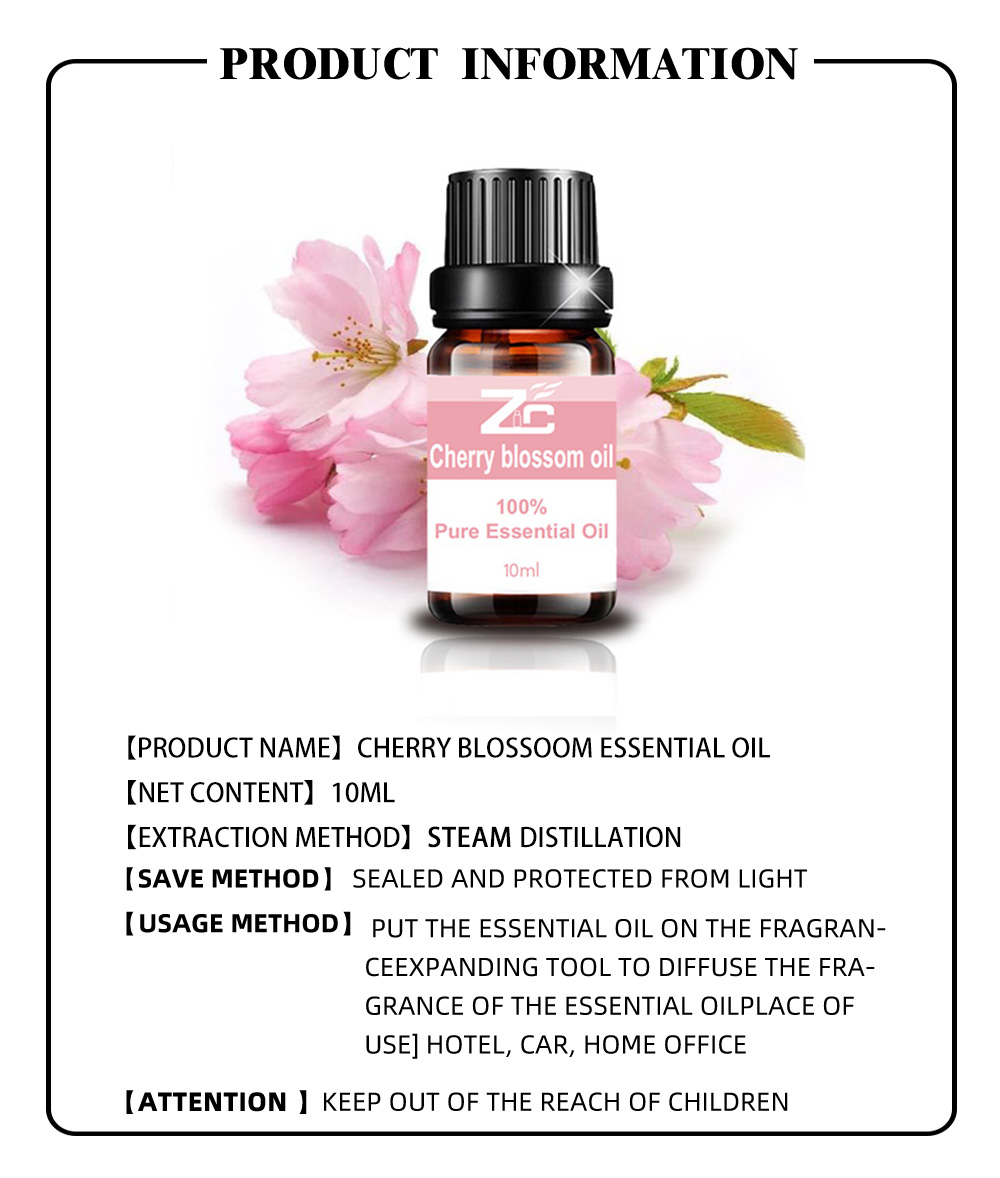 Cherry Blossom Oil Flower Scent Difusor Fragrância Oil