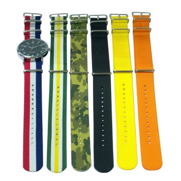 KOREA hot selling watch, japan movement fashion style nylon band watch