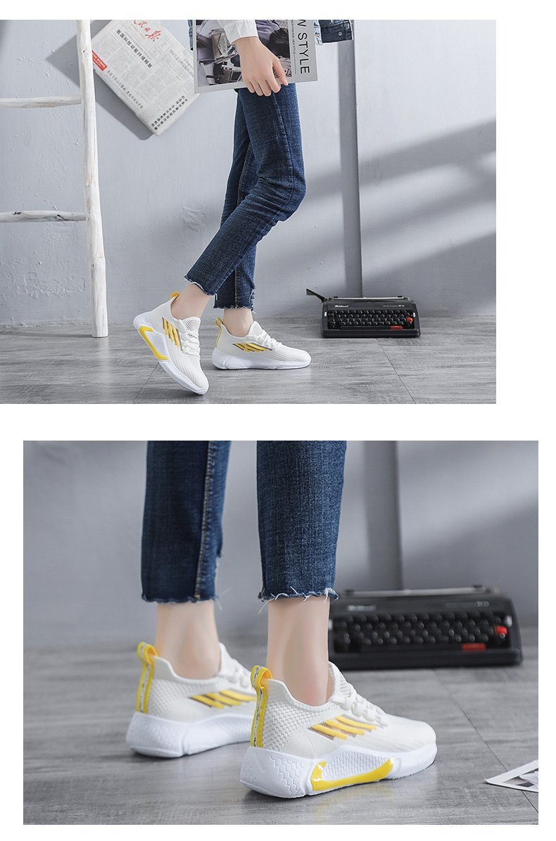 Amazon Hot Sell Women Shoes Fashion Trend Casual Shoes 2021 Summer New Style Flying Woven Breathable Fashion Sports Shoes