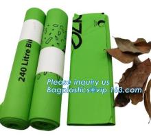 PE colored bin liners, refuse sacks light duty or heavy duty, oxo biodegradable bin liners