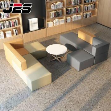 Customized S Shape Modular Leather Sectional Sofa Set