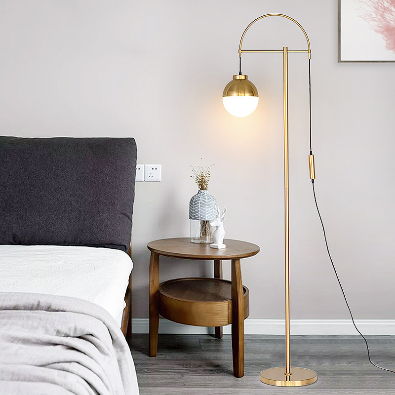 Application Tall Gold Lamp