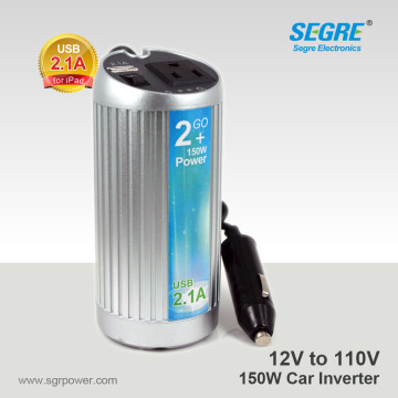 150W 12V 220V Cup shape inverter with USB 2.1A oxygen bar