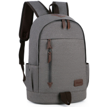 custom logo business notebook backpack women plain canvas laptop bag shoulder for men brown