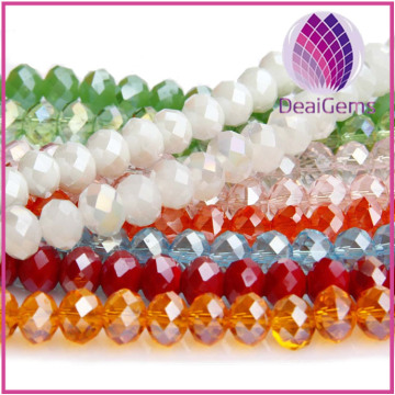 New arrival Bead glass mixed colors AB 8mm bicone.