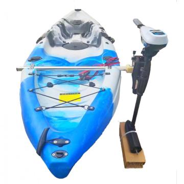 Motor bracket on kayak (small)