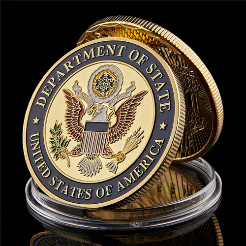 Moneda de desafío de recuerdo de esmalte marino de la marina militar de EE. UU.