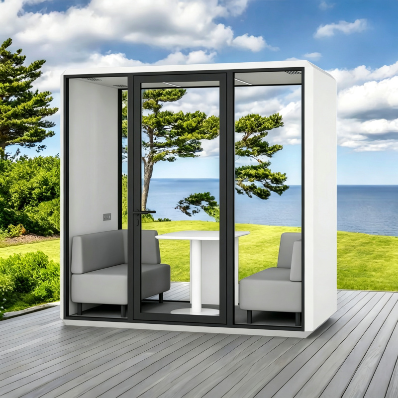 Foldable Indoor-Outdoor Noise Reduction Pod with Waterproof Design