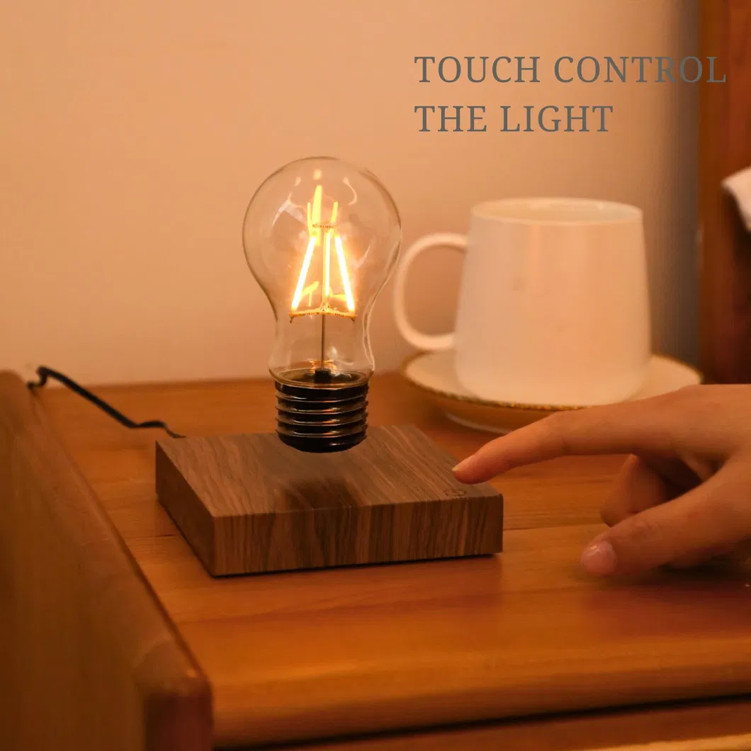Magnetic Levitation Light Bulb - 360° Rotation, Desk Lamp, Night Lights, Touch Control