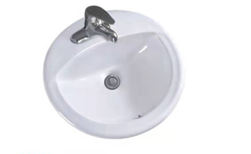 Ceramic Drop-In Oval Bathroom Lavatory
