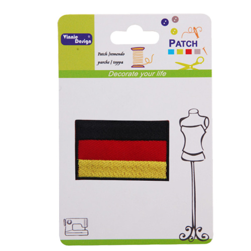 Wholesale Country Germany Flag Embroidery Design Custom Embroidered Patches